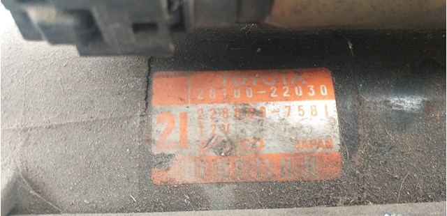 TOYOTA 2810022030 Motor de arranque comprar Tarragona