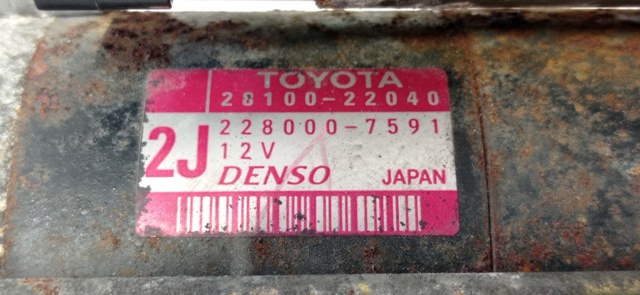 2810022040 TOYOTA Motor de arranque  comprar en Lleida