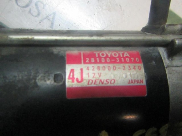 TOYOTA 2810031070 Motor de arranque  comprar en Ponferrada