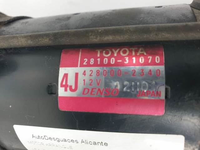 TOYOTA 2810031070 Motor de arranque  en stock Valencia