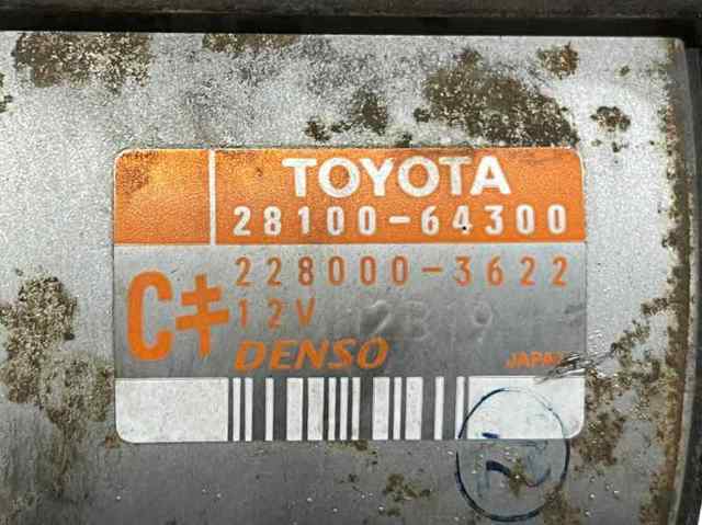 2810064300 TOYOTA Motor de arranque  disponible Ourense