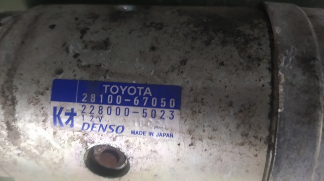 2810067050 TOYOTA Motor de arranque  en stock Córdoba
