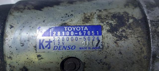 TOYOTA 2810067051 Motor de arranque  comprar en Murcia