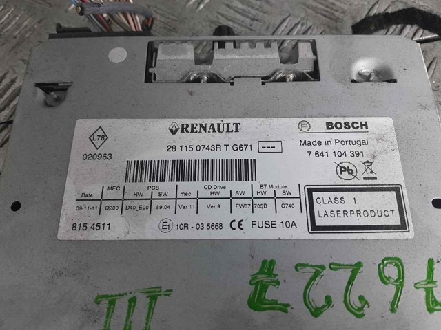281150743R RENAULT Radio  en stock Córdoba