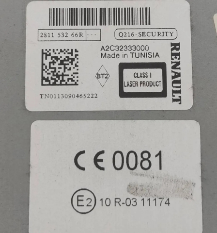 281153266R RENAULT Radio  en stock Huelva