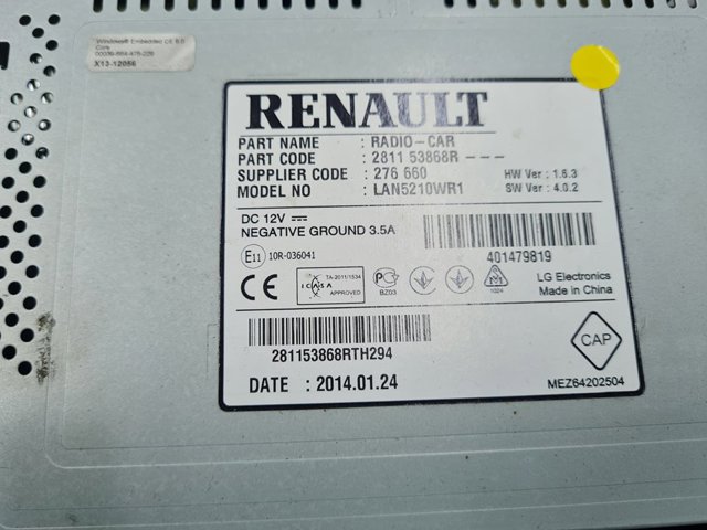 RENAULT 281153868R Pantalla multifunción  comprar en Murcia
