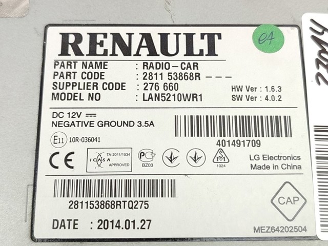 281153868R Pantalla multifunción  comprar en Pontevedra