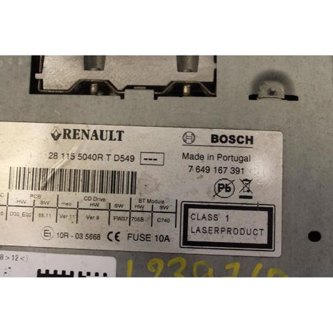 281155040R RENAULT Radio AM/FM  comprar en Lleida
