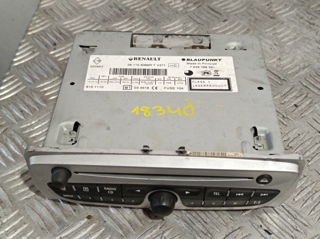 281159389R RENAULT Radio comprar Alcalá