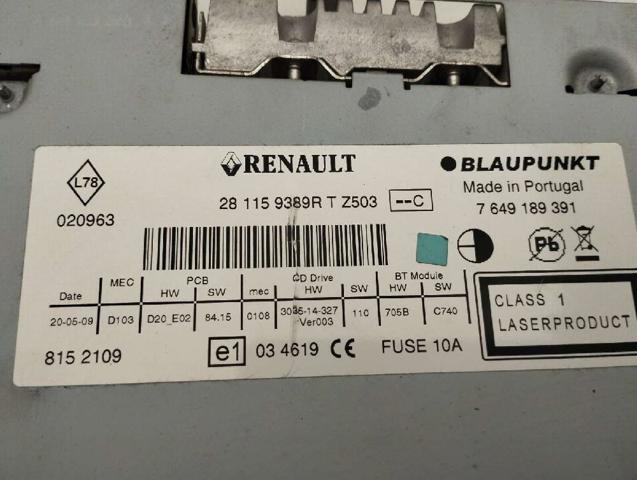 281159389R RENAULT Radio comprar Bilbao