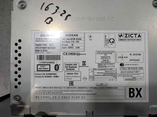 NISSAN 281854CA0A Radio AM/FM  comprar en Murcia