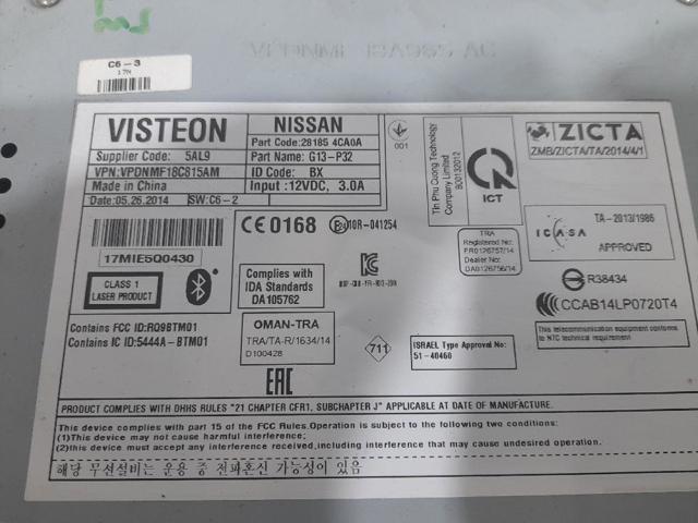 NISSAN 281854CA0A Radio  en stock Salamanca