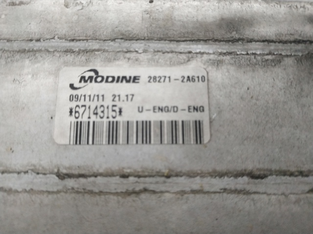 282712A610 HYUNDAI Intercooler  disponible Vigo