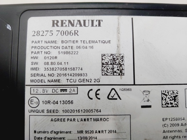 RENAULT 282757006R comprar Barcelona