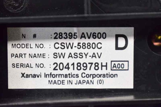 28395AV600 NISSAN Módulo de modos de calefacción/aire acondicionado  comprar en Lleida