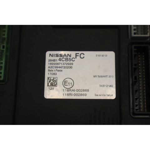 NISSAN 284B14CB5C Módulo de confort  comprar en Murcia