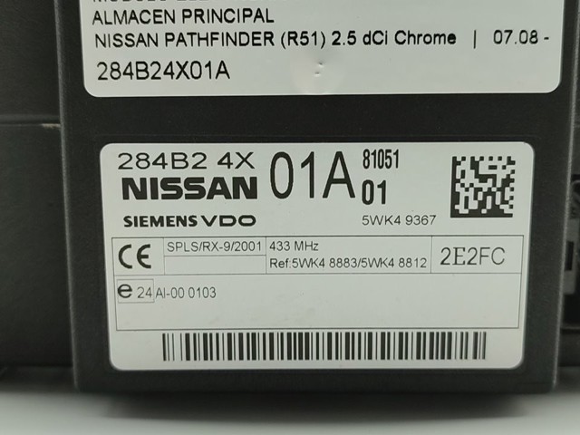 Módulo de confort para Nissan Navara D40