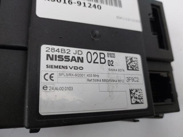 NISSAN 284B2JD02B Módulo de confort  en stock Salamanca