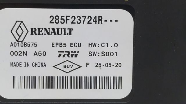 RENAULT 285F23724R Módulo del freno de estacionamiento electromecánico  comprar en Murcia