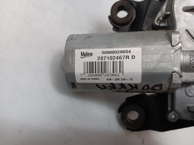 287102467R RENAULT Motor limpiaparabrisas, trasera comprar Alcalá