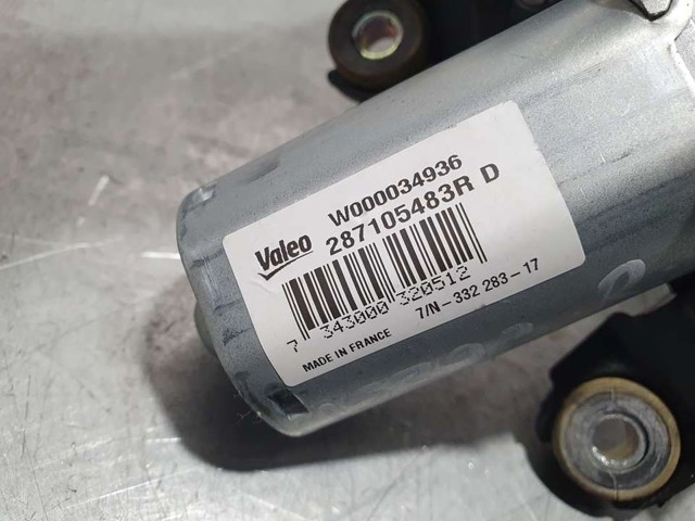 RENAULT 287105483R Motor limpiaparabrisas, trasera  en stock Salamanca