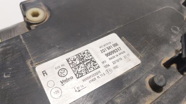 Faro derecho Volkswagen Polo 6 AW1, BZ1, AE1