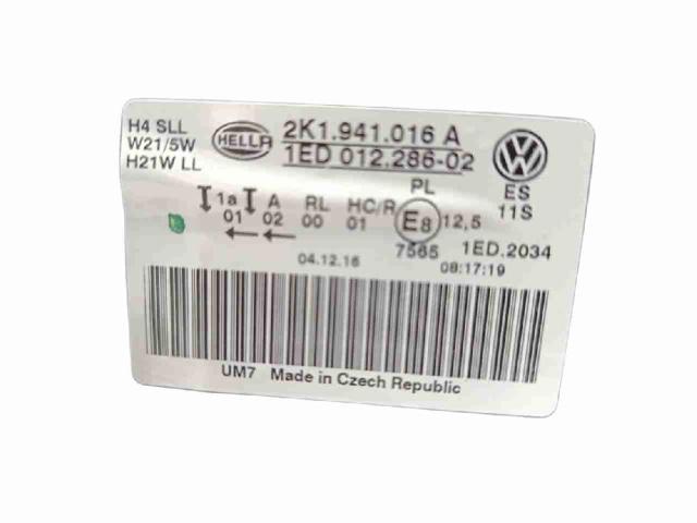 Faro derecho para Volkswagen Caddy SAB, SAJ