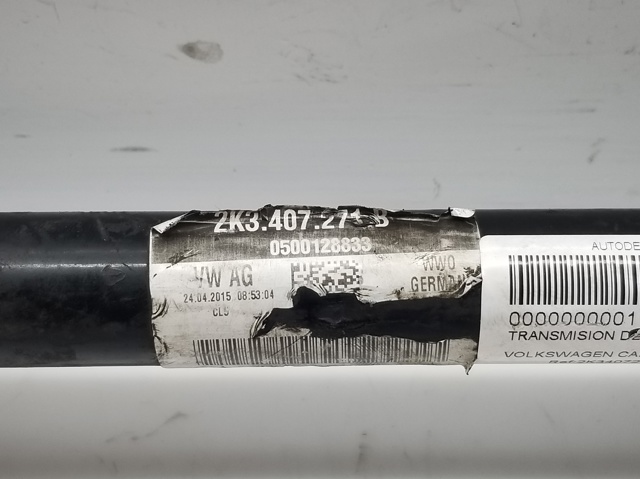 VAG 2K3407271B Semieje delantero izquierdo comprar Pamplona