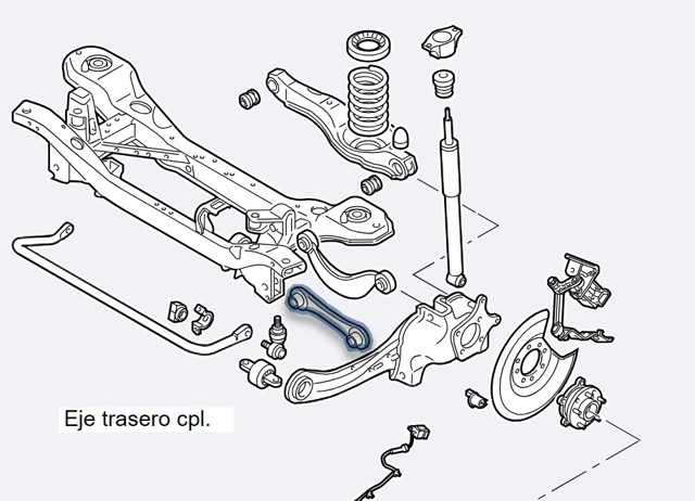 30683067 Brazo transversal de suspensión trasera  en stock Castellón