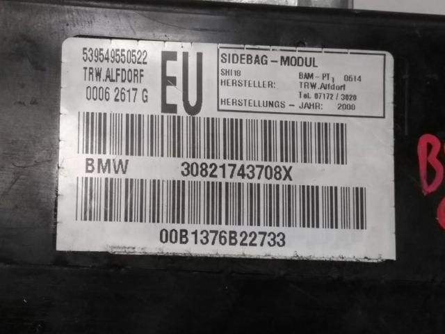 30821743708X BMW Airbag de puerta delantera izquierda  en stock Huelva
