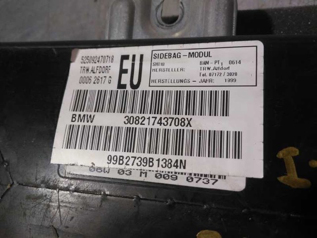 30821743708X BMW Airbag de puerta delantera izquierda  disponible Vigo
