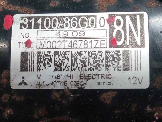 SUZUKI 3110086G00 Motor de arranque  en stock Terrassa