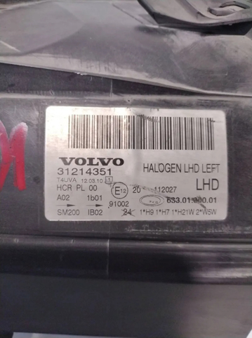 VOLVO 31214351 Faro izquierdo  en stock Salamanca