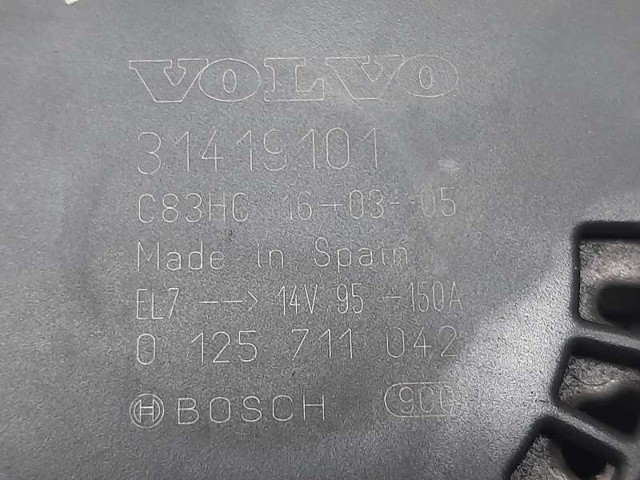 VOLVO 31419101 Alternador  en stock Terrassa