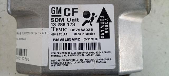 327963935 OPEL Módulo de control de airbag  en stock Huelva