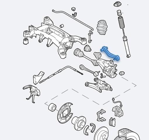 33326770860 BMW Brazo superior derecho de la suspensión trasera  comprar en Lleida