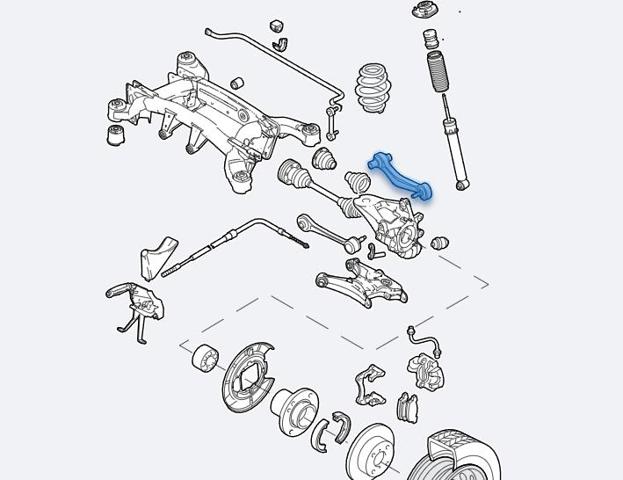 33326770860 BMW Brazo superior derecho de la suspensión trasera  comprar en Oviedo