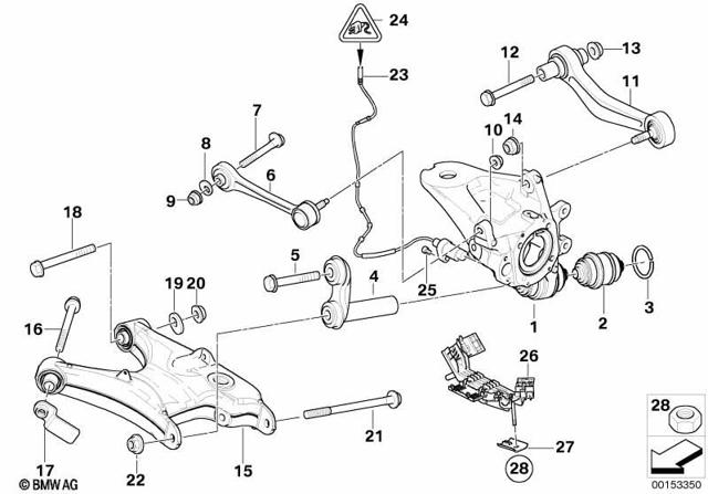 33326770860 BMW Brazo superior derecho de la suspensión trasera  comprar en Jaén