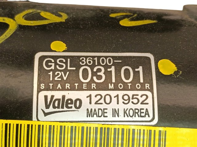 HYUNDAI 3610003101 Motor de arranque  en stock Valencia