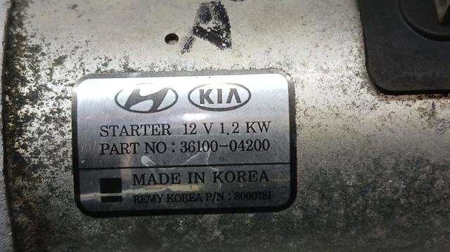 3610004200 HYUNDAI Motor de arranque  en stock Córdoba