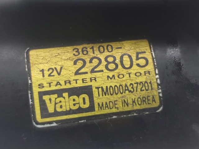 HYUNDAI 3610022805 Motor de arranque  en stock Valencia