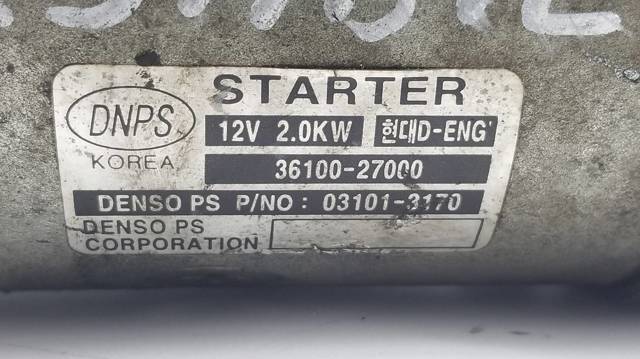 Motor de arranque Hyundai Tucson 1 JM