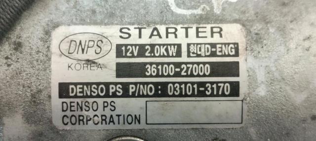 3610027000 HYUNDAI Motor de arranque  comprar en Jaén