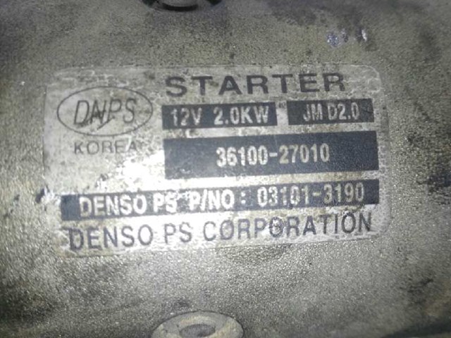 Motor de arranque Hyundai Tucson 1 JM