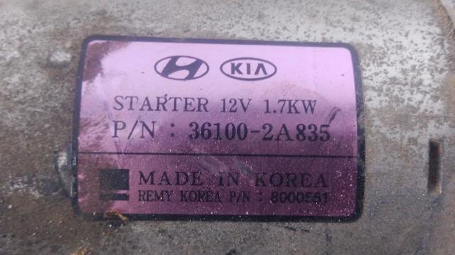 HYUNDAI 361002A835 Motor de arranque  disponible España