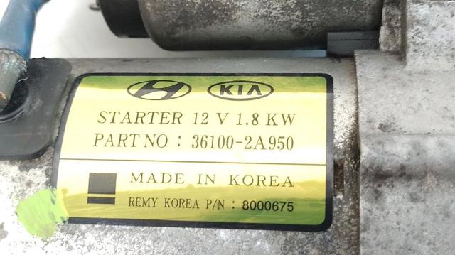 361002A950 HYUNDAI Motor de arranque  disponible Vigo