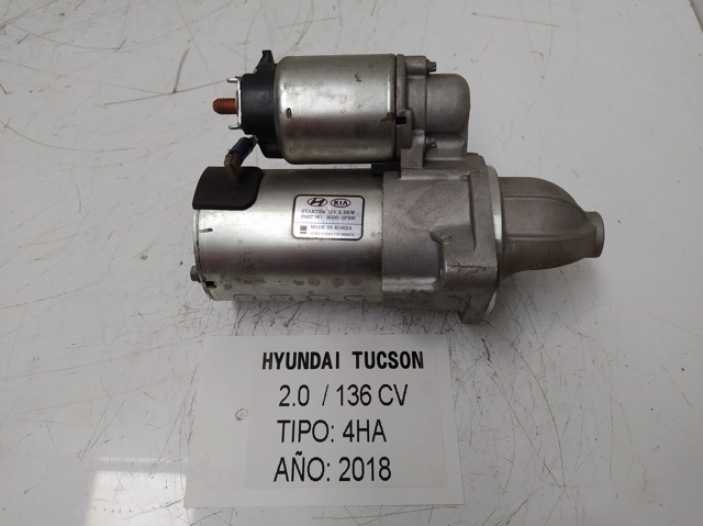 Motor arranque para hyundai tucson   klass bluedrive   /   07.15 - 12.16 d 4ha 361002F300