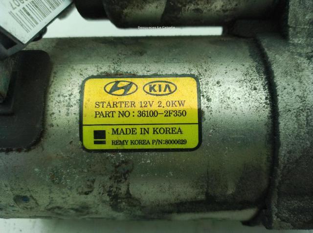 HYUNDAI 361002F350 Motor de arranque  en stock Terrassa