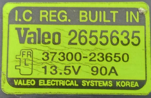Alternador del motor 3730023650 HYUNDAI