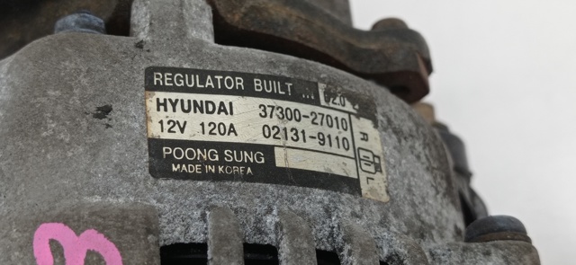 3730027010 HYUNDAI Alternador  en stock Gandía